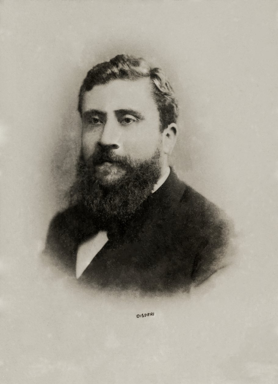 Portret van Jean Jaures ( 1859 door Andre Adolphe Eugene Disderi