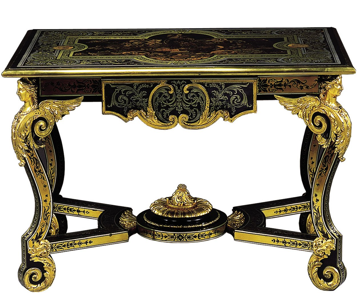 Louis XIV midden tafel, ca. 1685 door Andre Charles Boulle