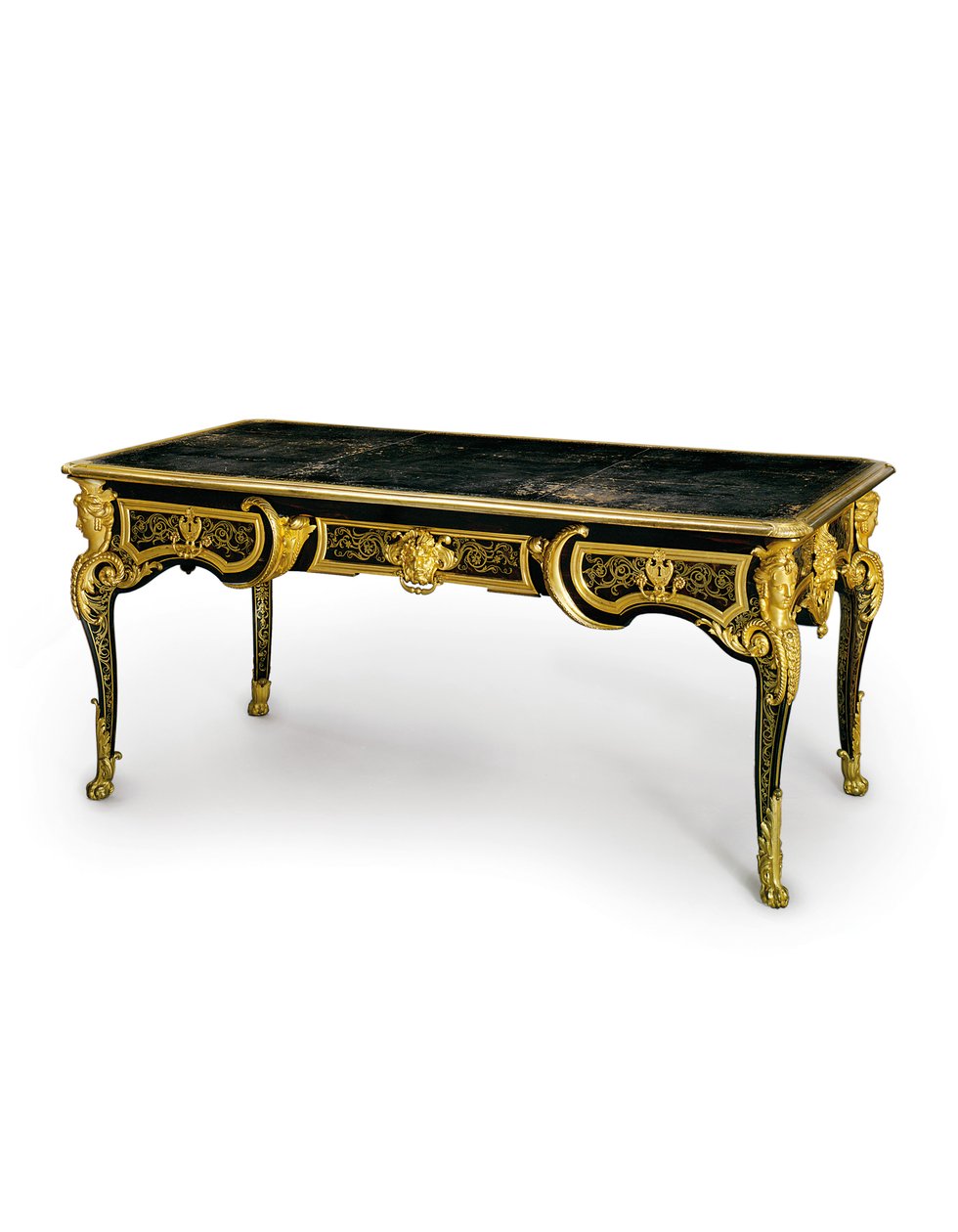 Louis XV bureau plat, 1725-50 door Andre Charles Boulle
