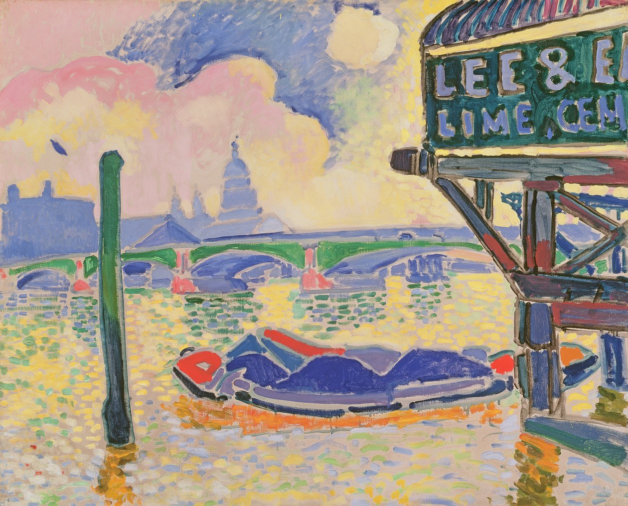 Blackfriars, ca. 1906 (olieverf op doek) door Andre Derain