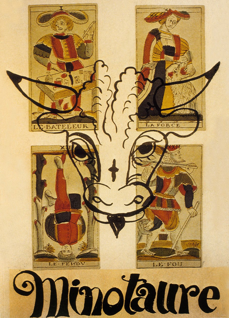 Cover van Frans surrealistisch tijdschrift "Minotaure". door Andre Derain