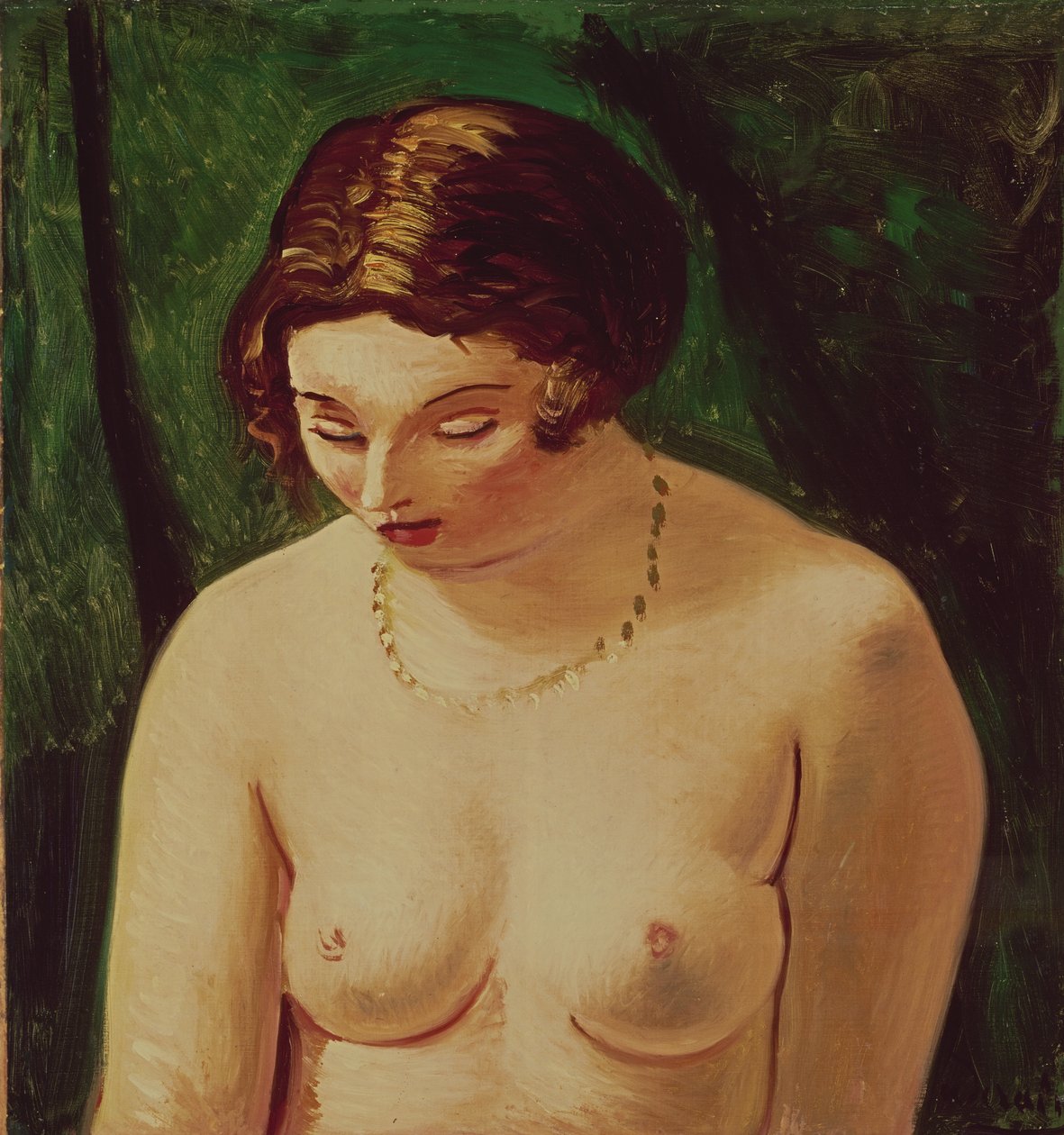 Vrouwelijk naakt (olieverf op doek) door Andre Derain