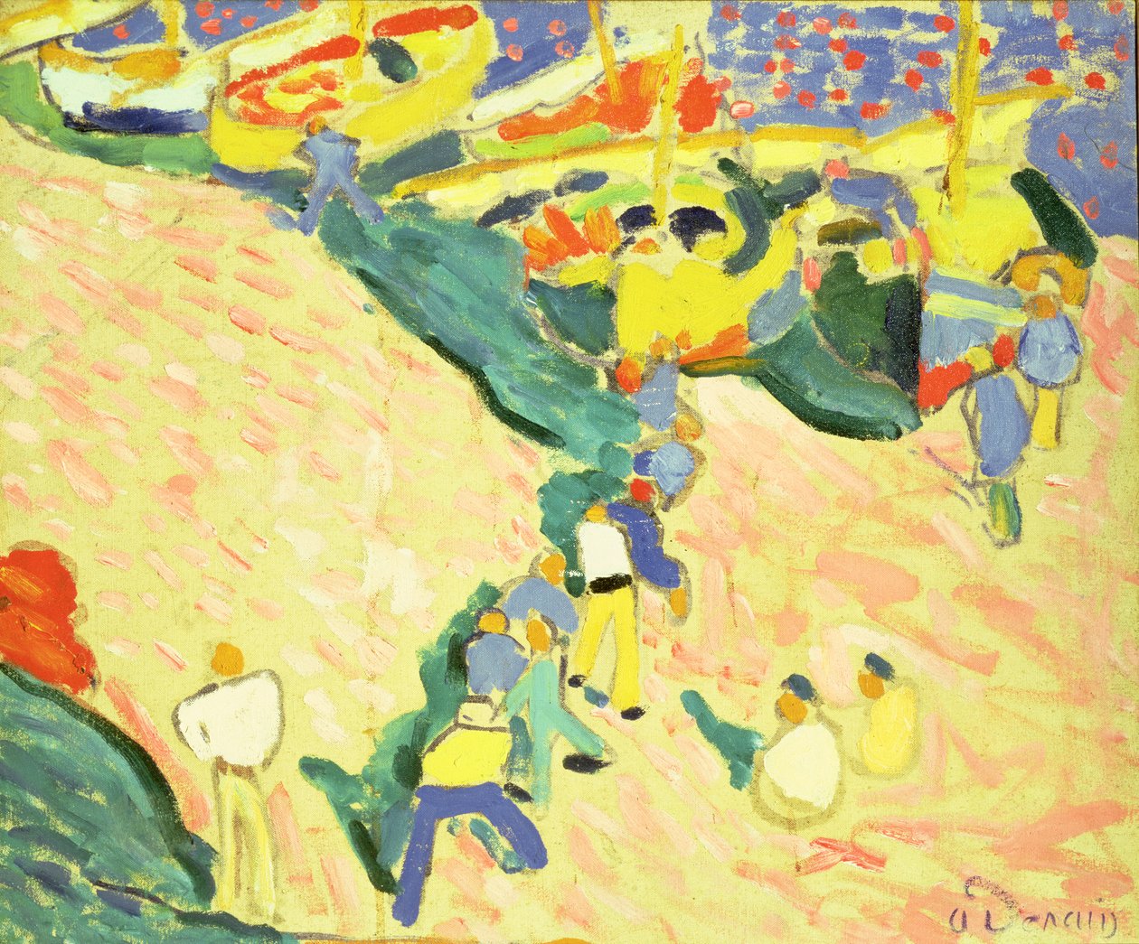 Vissers bij Collioure door Andre Derain