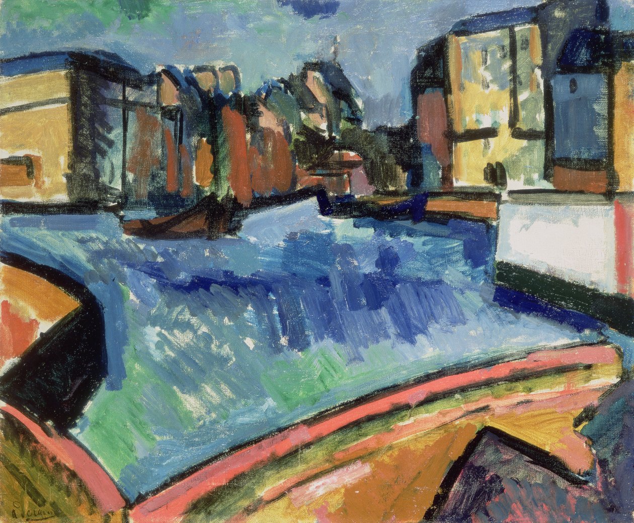Haven Du Havre door Andre Derain