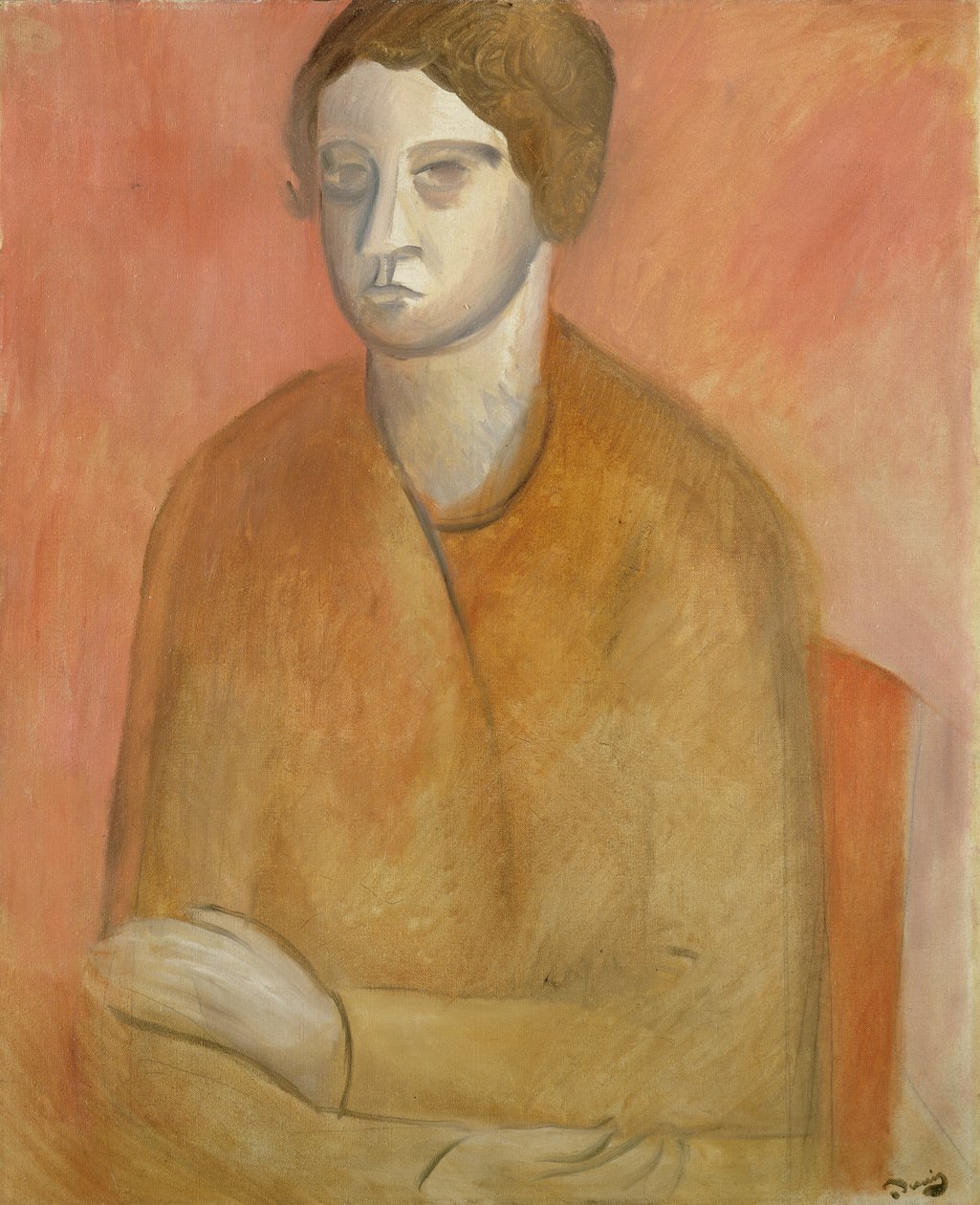 Zittende vrouw, ca. 1912 (olieverf op doek) door Andre Derain