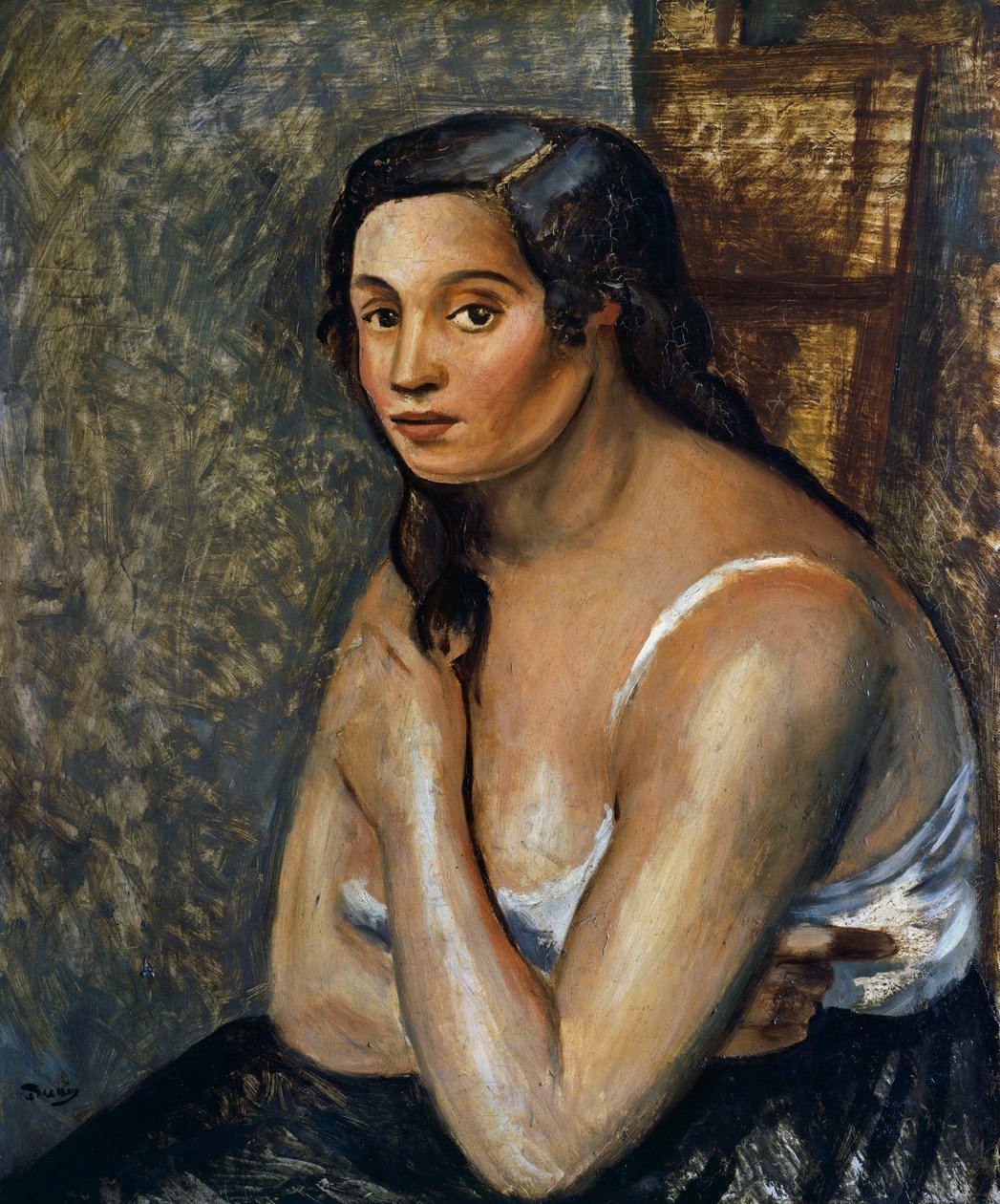 Zittende vrouw, ca.1920 (olieverf op doek) door Andre Derain