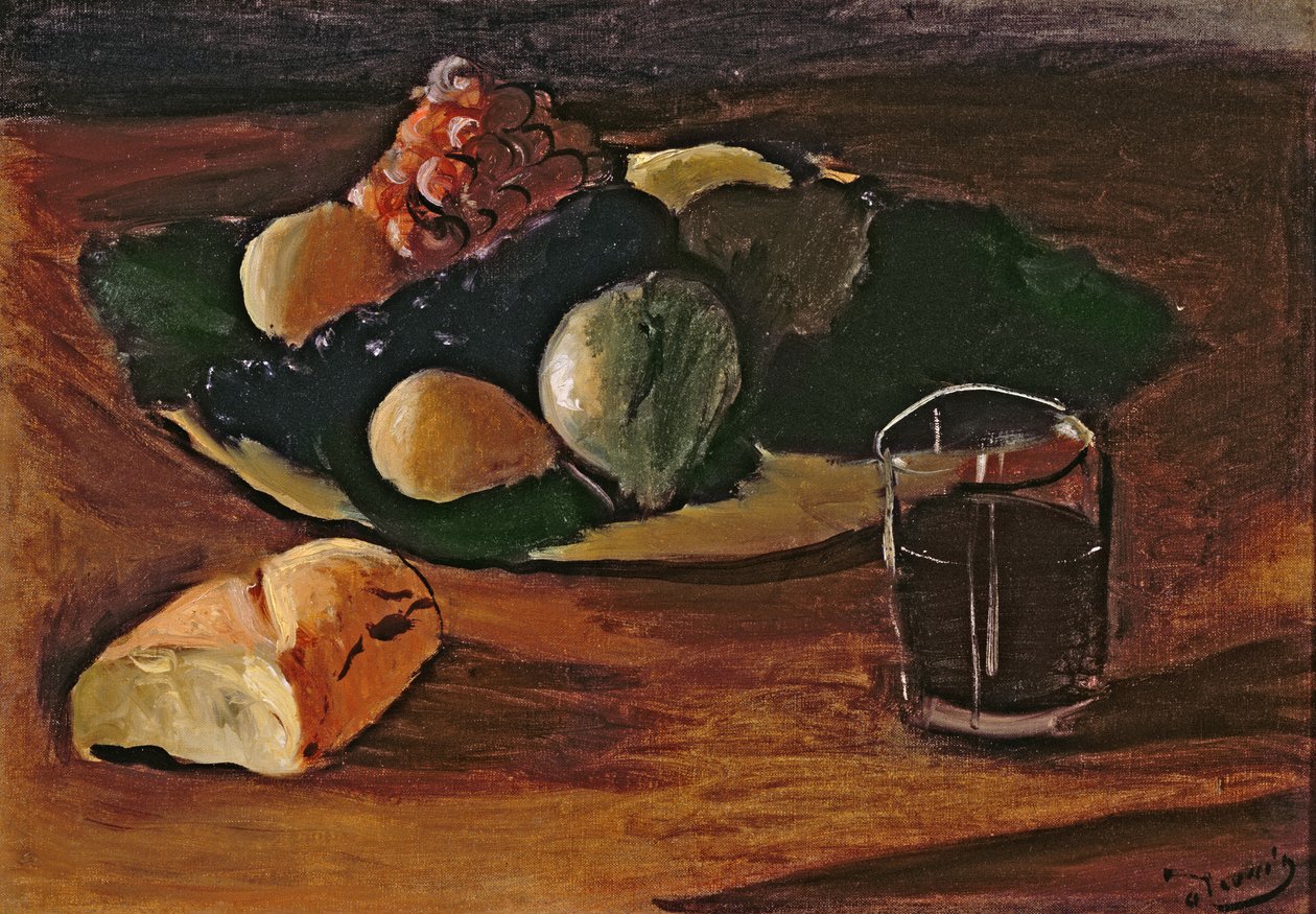 Stilleven met een glas wijn, c.1932 (olieverf op doek) door Andre Derain
