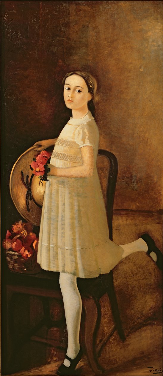 Het nichtje van de schilder, c.1931 (olieverf op doek) (zie ook 287564) door Andre Derain
