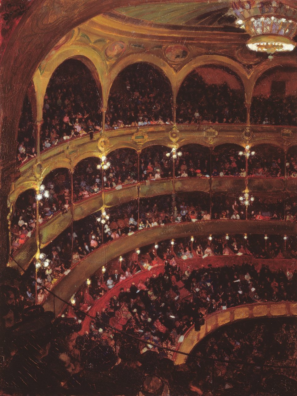 Concertzaal door Andre Devambez