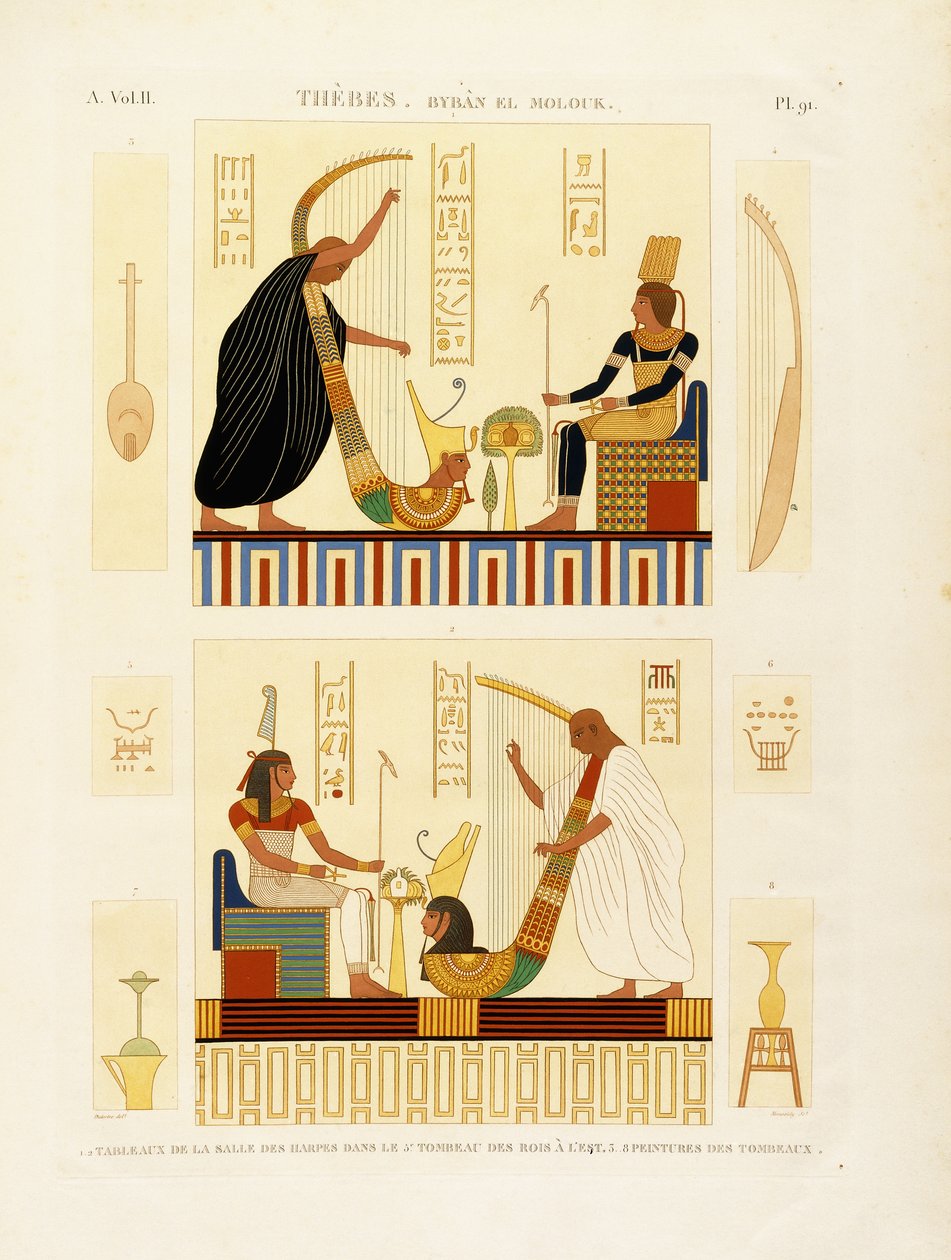 Thebe, Byban el Molouk, c.1809-1812 door Andre Dutertre