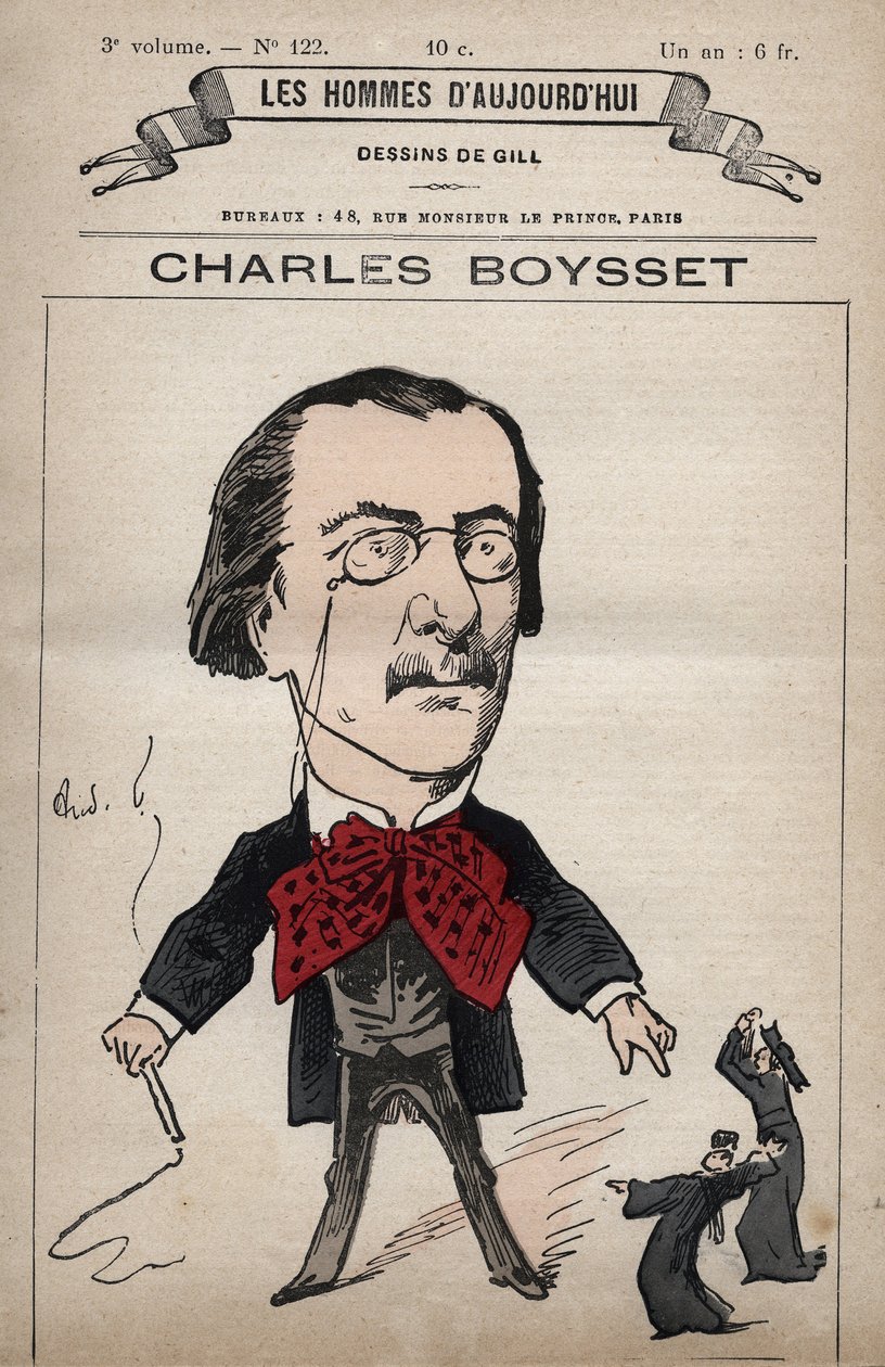 Cartoon van Charles Boysset (1817-1901) (Jurist en Republikeins Afgevaardigde) uit 