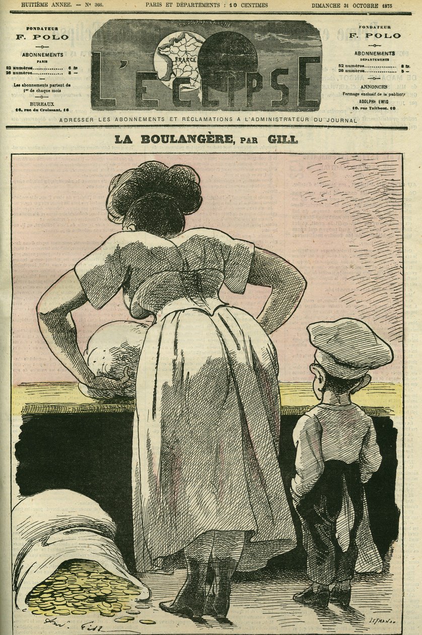 Illustratie van een bakkerij. Omslag in 