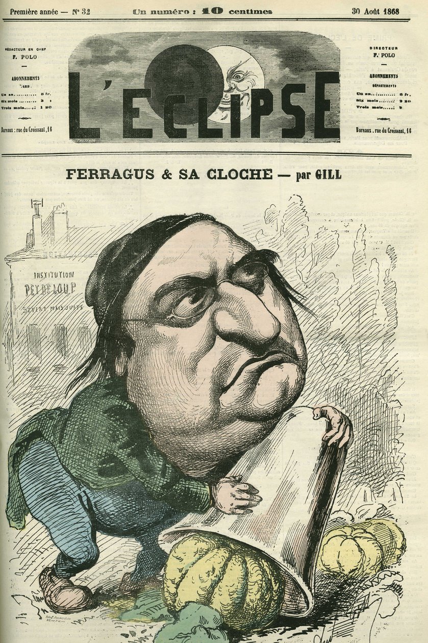 Louis Ulbach alias Ferragus (1822-1889), hoofdredacteur van de krant 