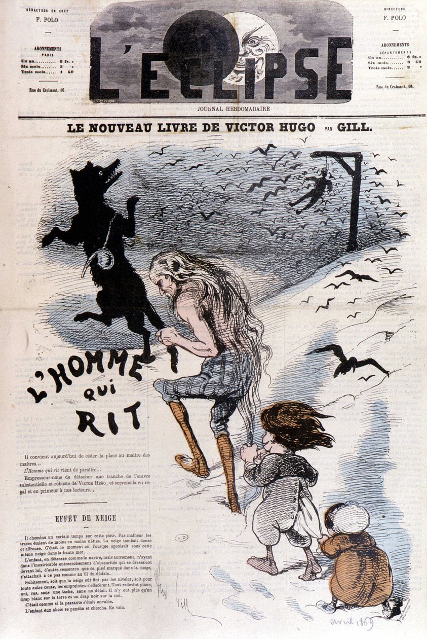 De man die lacht Victor Hugo - door Gill, in L