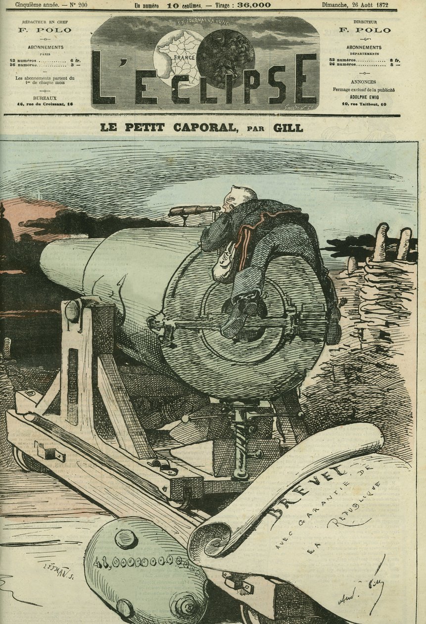 De kleine korporaal, Adolphe Thiers. Omslag in 