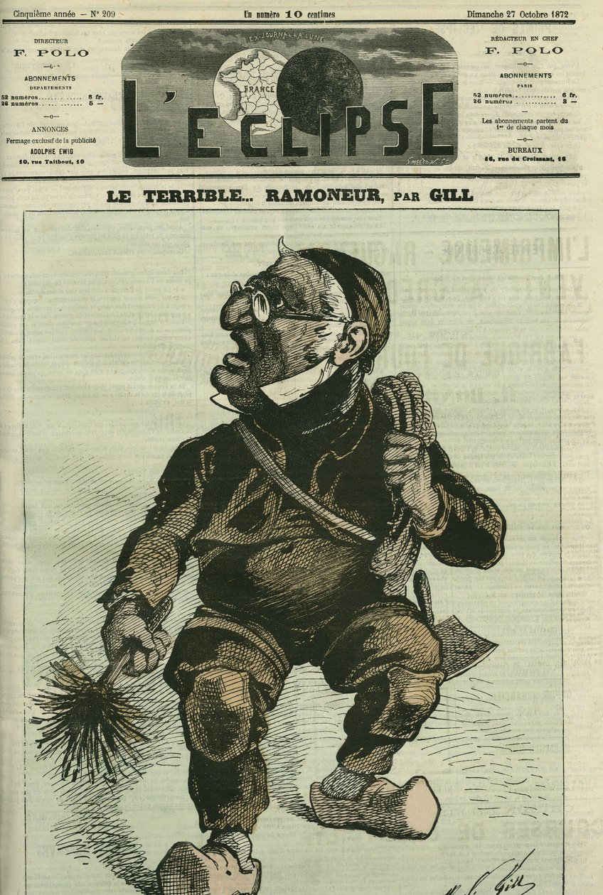 De verschrikkelijke schoorsteenveger, Adolphe Thiers (1797-1877), Franse historicus en staatsman. Omslag in 