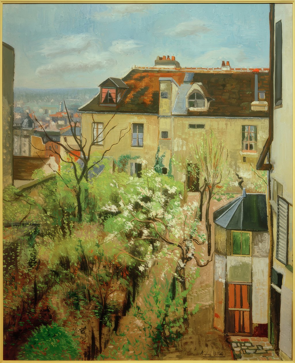 De tuin van het huis van Utrillo door Andre Utter