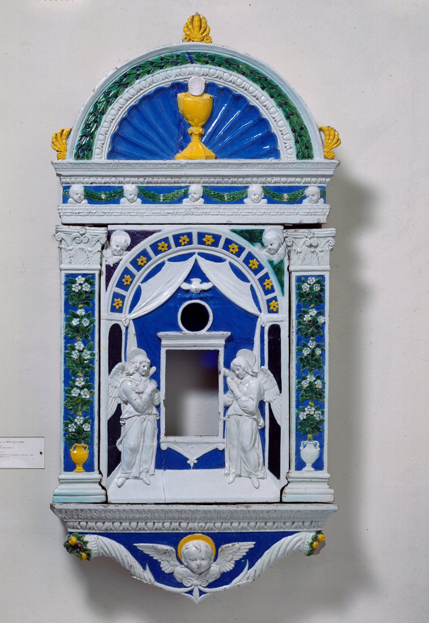 Glazuur terracotta ciborie, c.1505 door Andrea Della Robbia