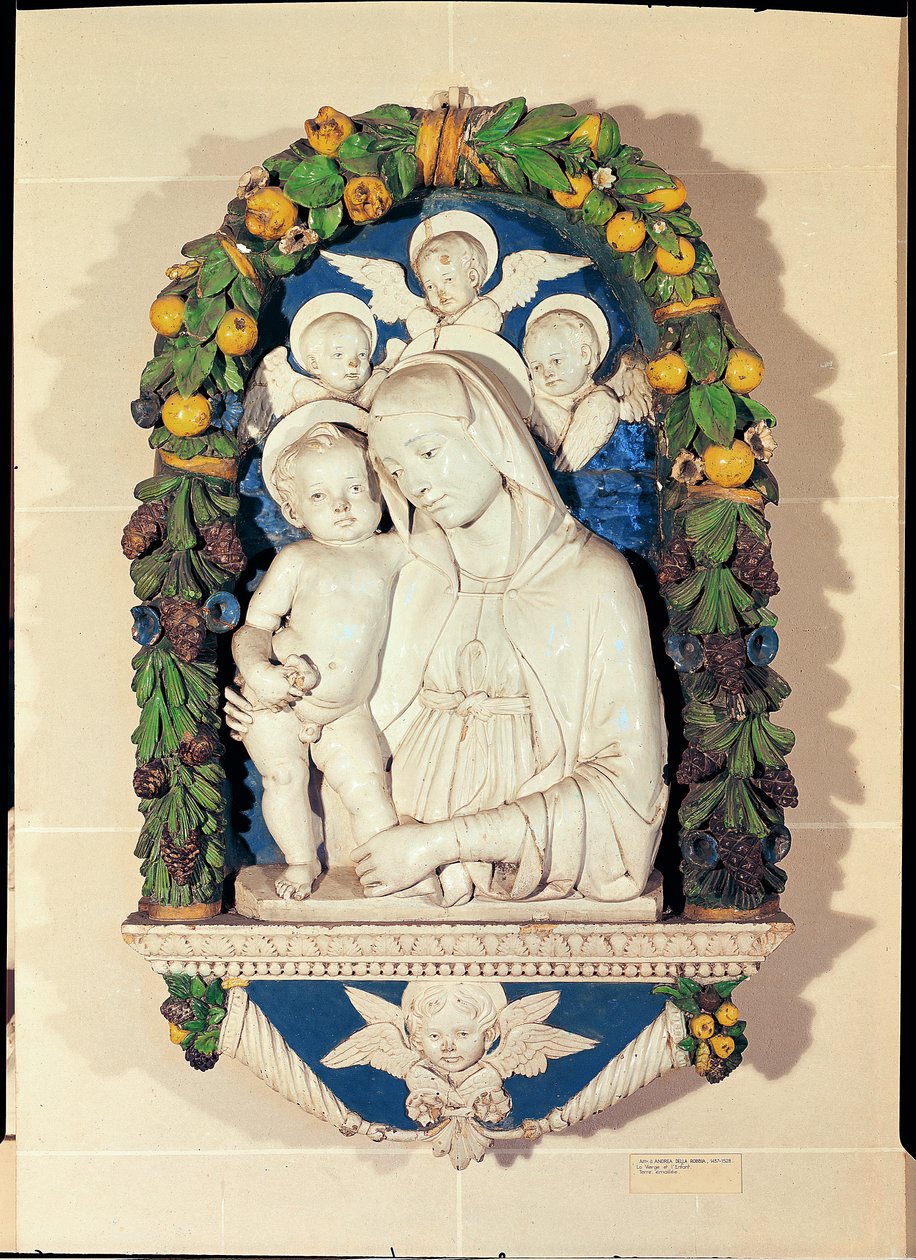 Maagd en kind door Andrea Della Robbia