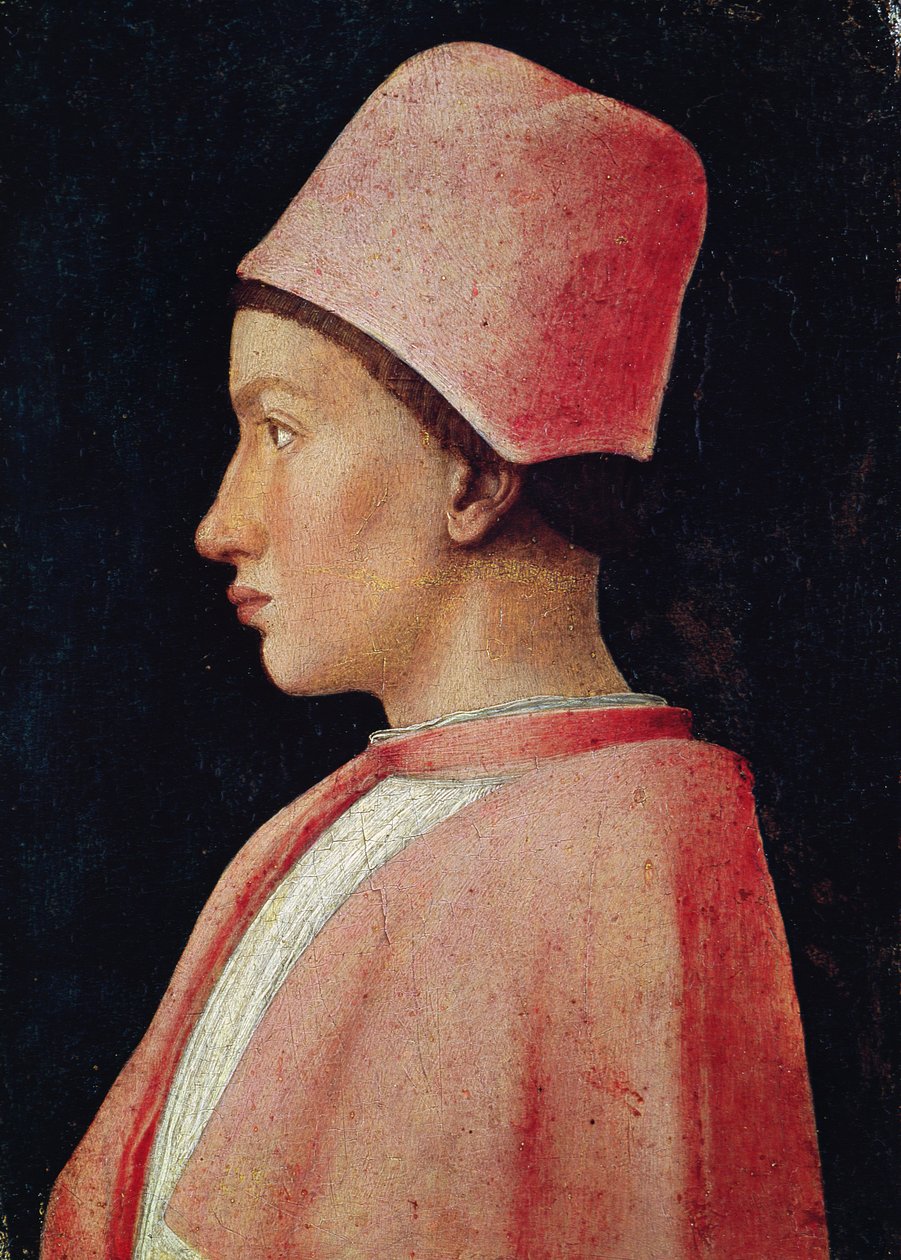 Portret van Francesco Gonzaga II als jongen, 1461 door Andrea Mantegna