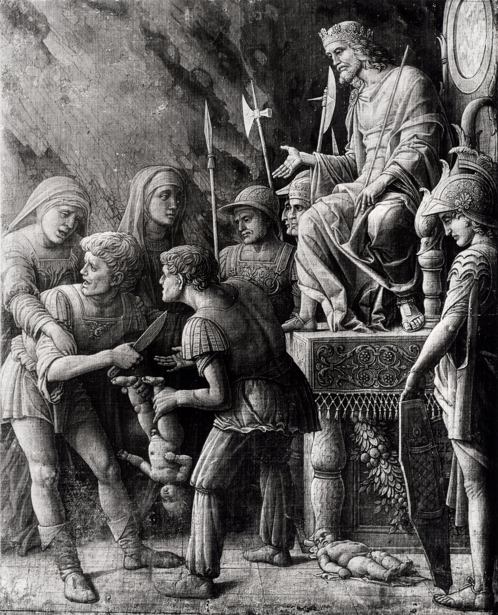 Het Oordeel van Salomo door Andrea Mantegna