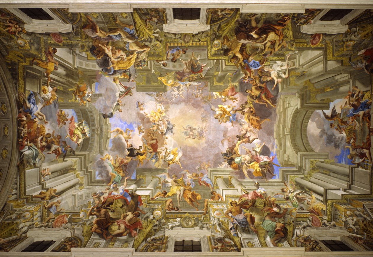 De Intocht van St. Ignatius in het Paradijs door Andrea Pozzo