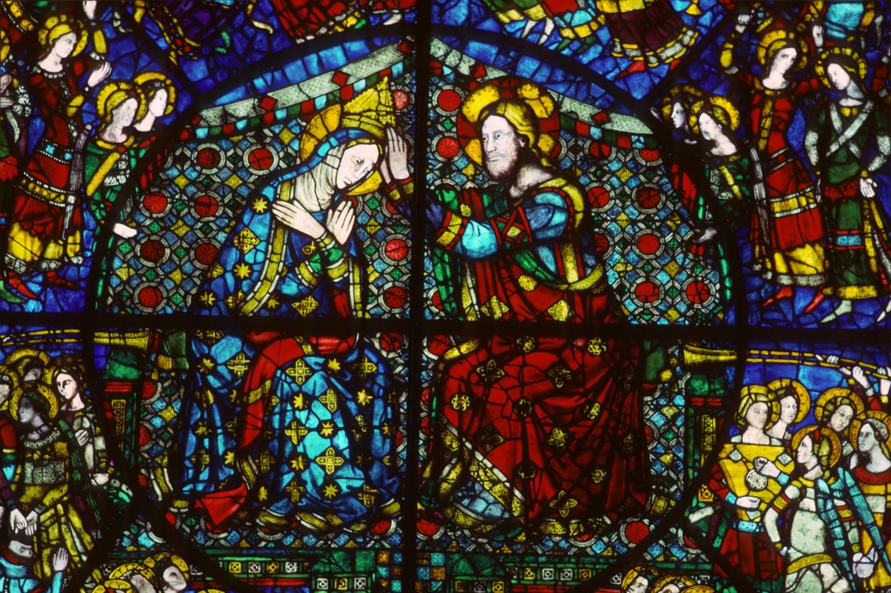 De kroning van de Maagd, 1365 door Andrea di Buonaiuto da Firenze