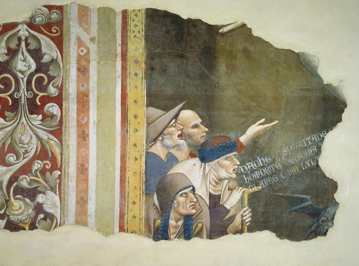 De triomf van de dood, fragment met bedelaars, 1348 door Andrea di Cione Orcagna