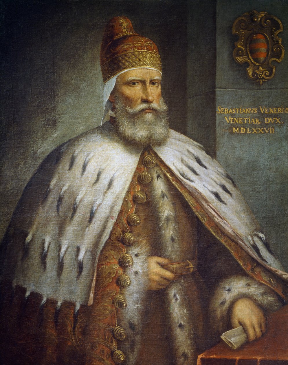 Portret van Doge Sebastiano Venier door Andrea (c.1542 c.1617) Michieli