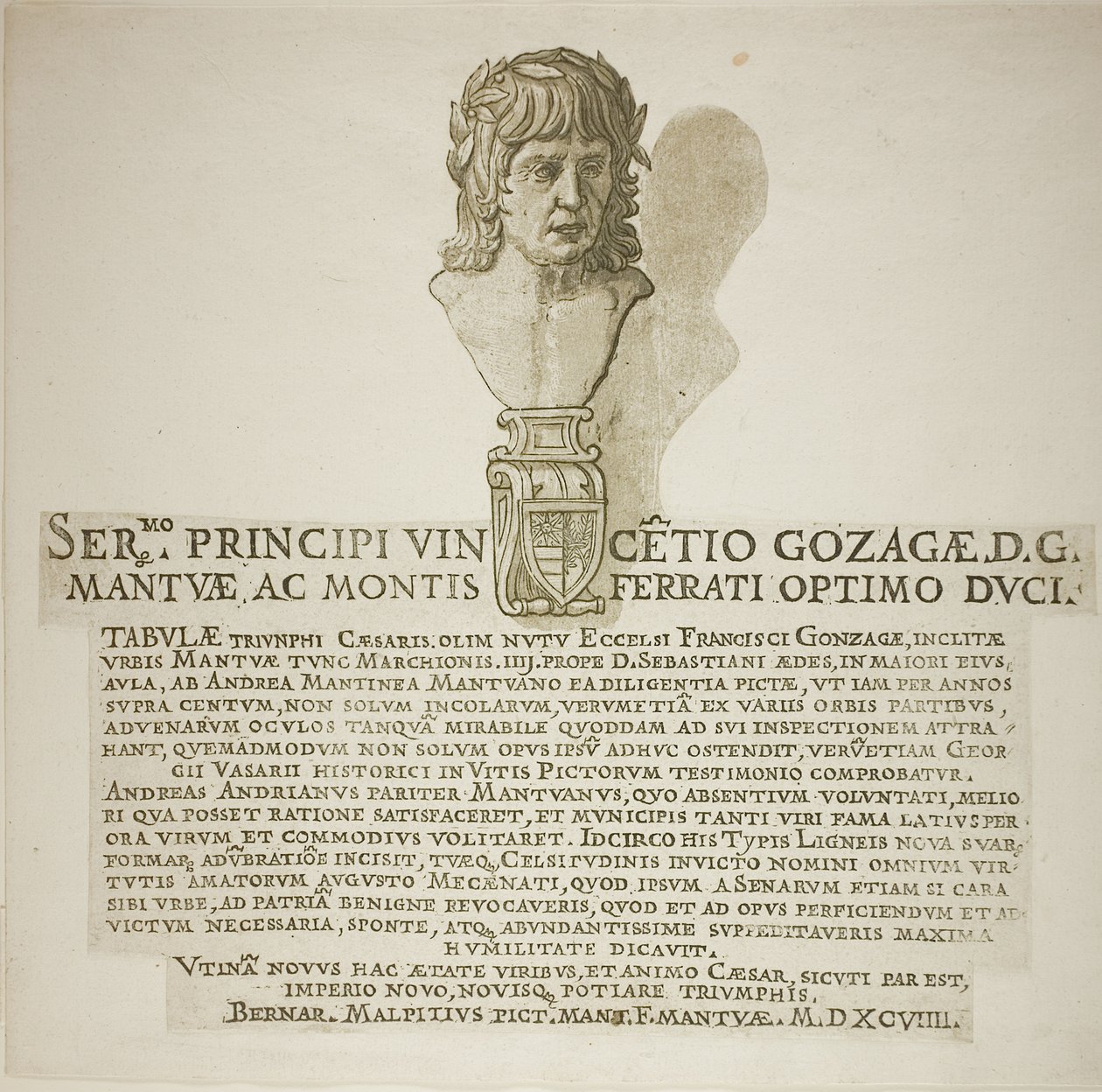 Triomf van Caesar door Andrea Andreani