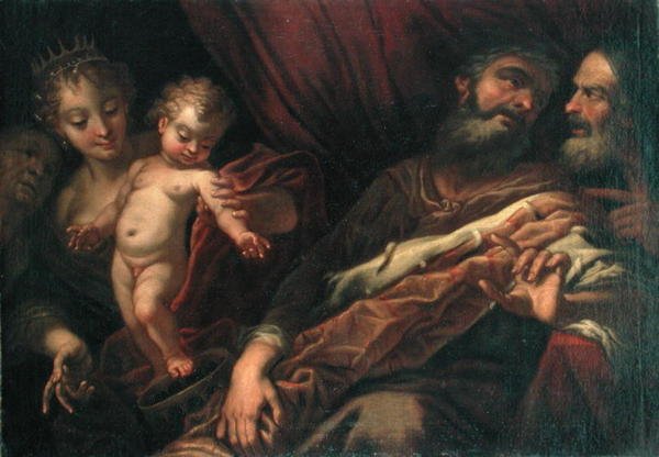 De Baby Mozes die op de Kroon van de Farao staat door Andrea Celesti