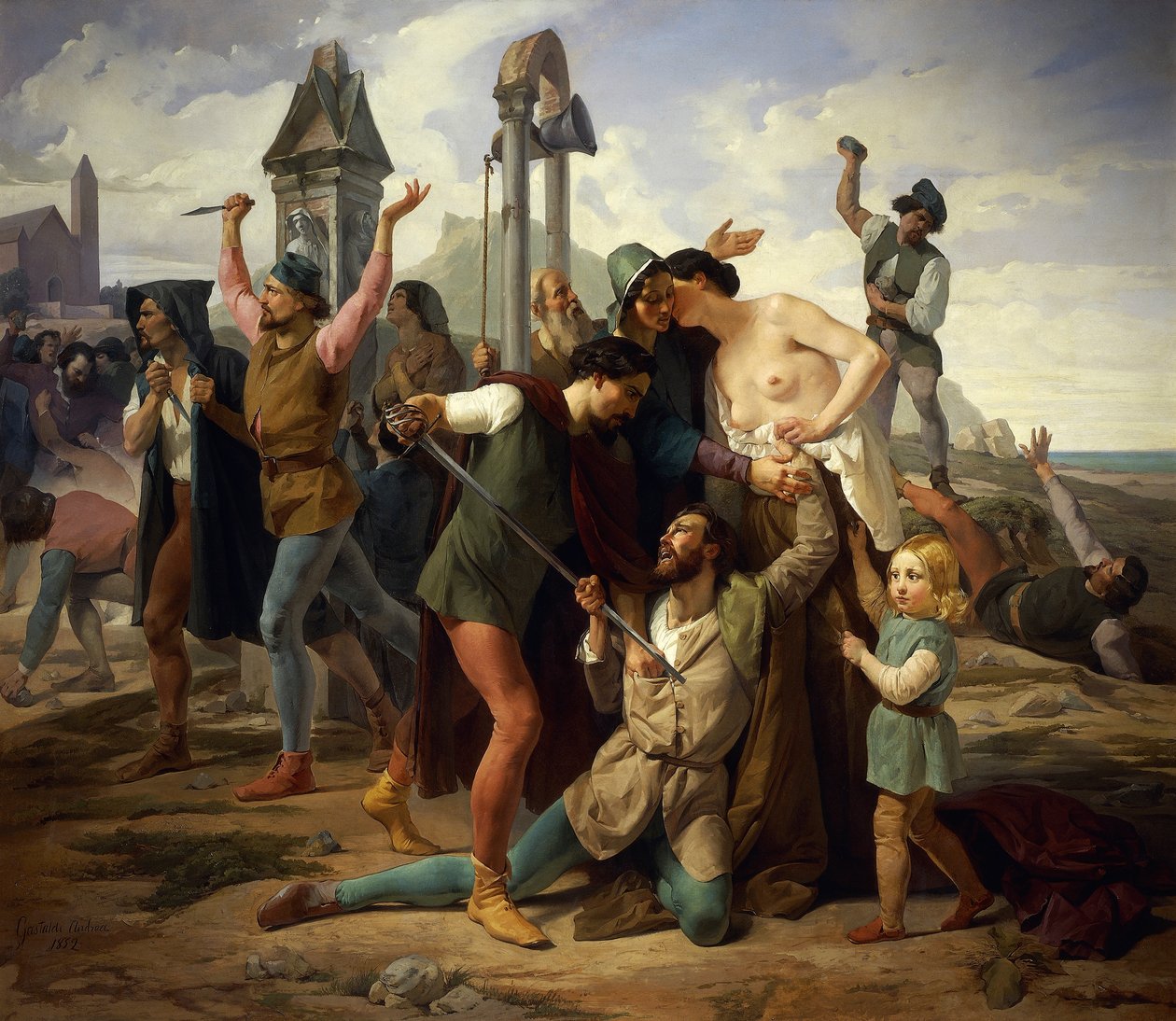 Eerste beweging van de Siciliaanse Vespers door Andrea Gastaldi