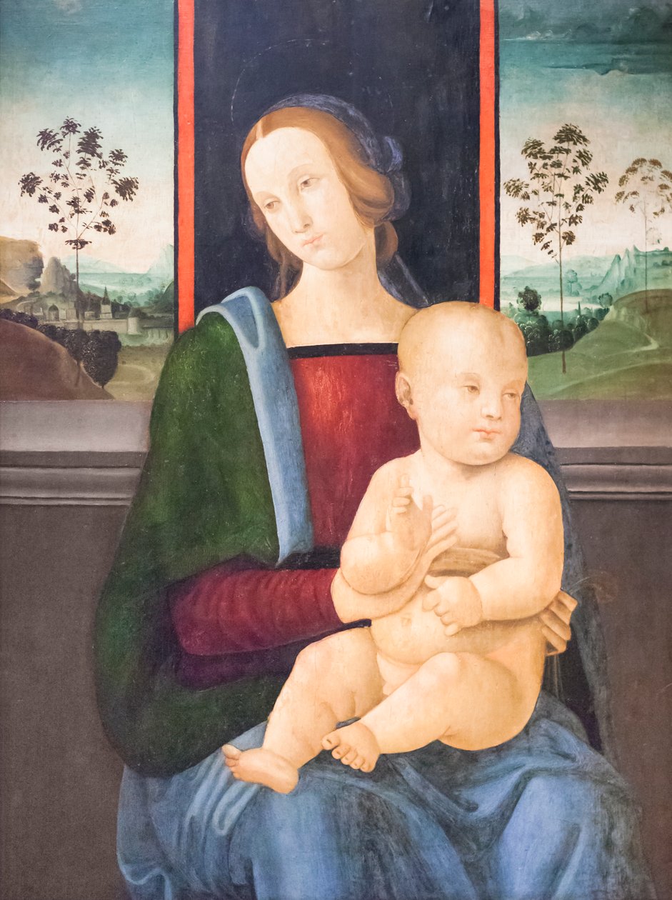 Madonna met kind door Andrea Ingegnio