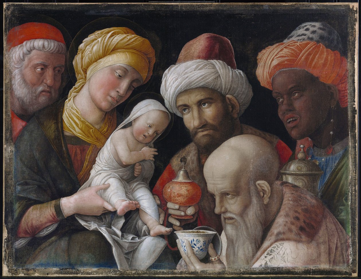 Aanbidding van de Wijzen door Andrea Mantegna