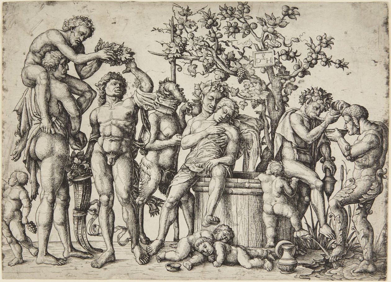 Bacchanaal door Andrea Mantegna