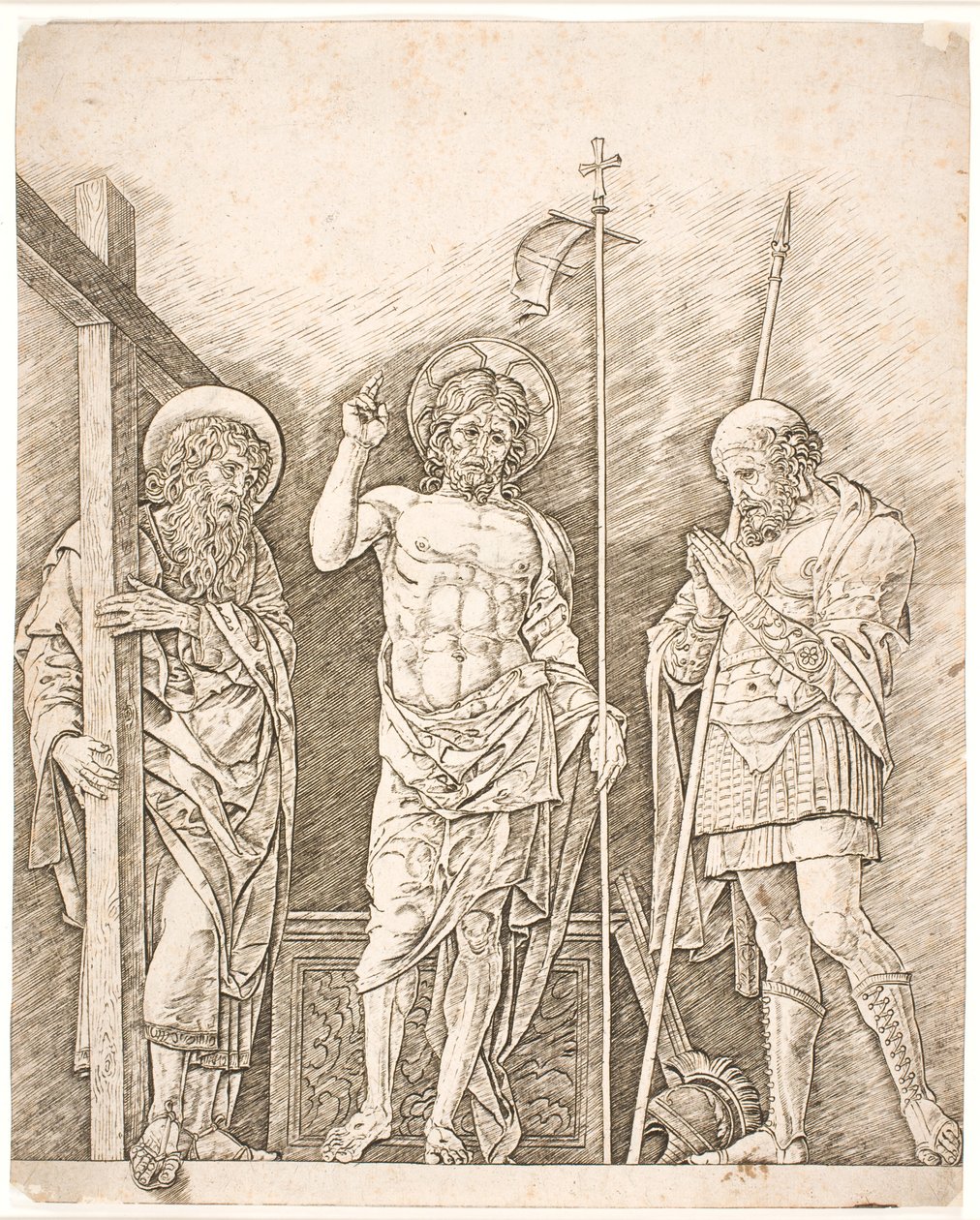 De opgestane Christus door Andrea Mantegna