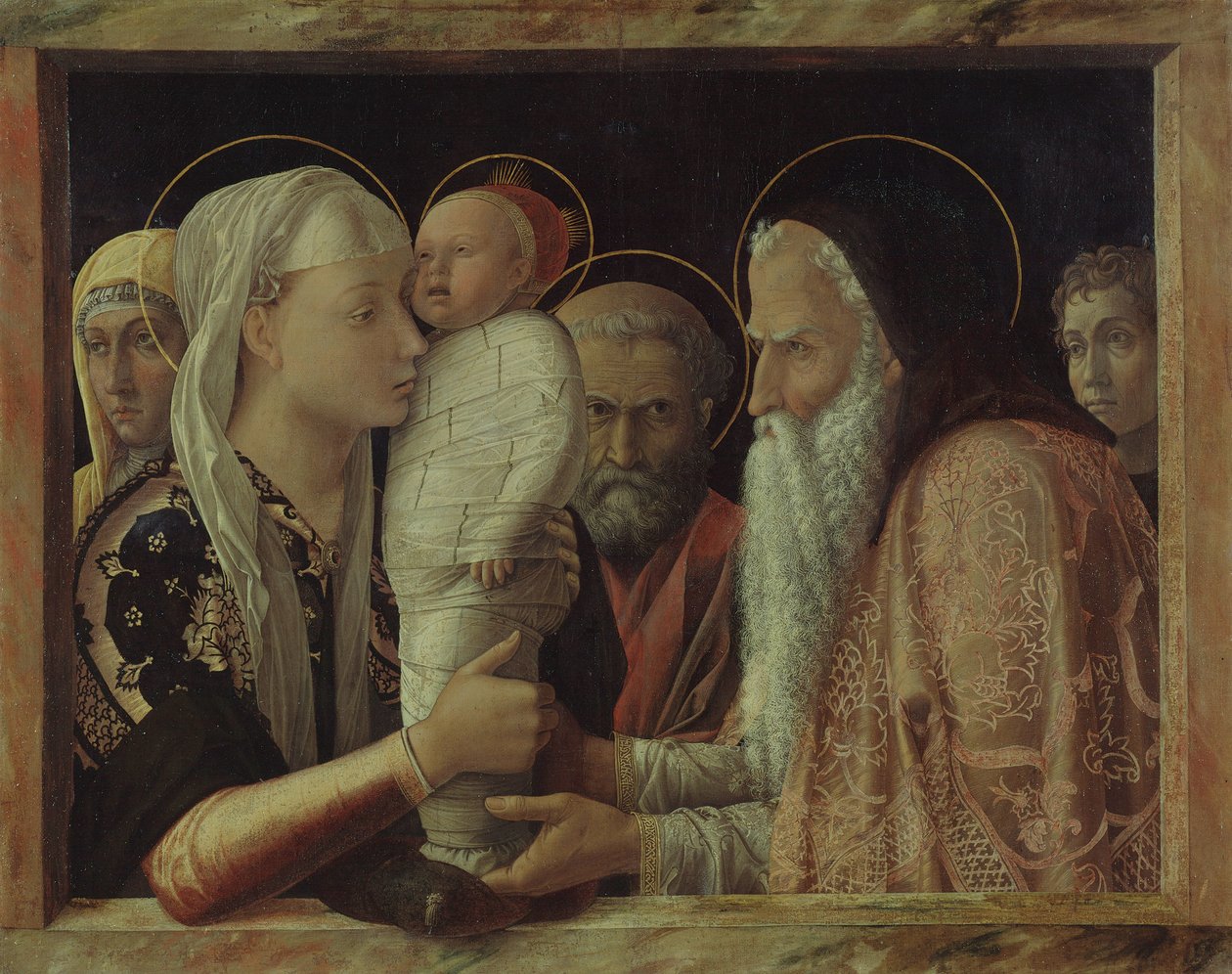 De opdracht van Christus in de tempel door Andrea Mantegna