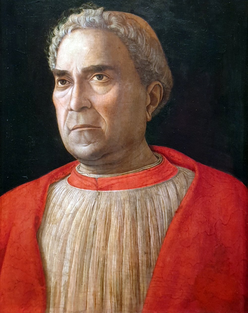 Duits: Kardinaal Ludovico Trevisan (1401-1465) Kardinaal Ludovico Trevisan door Andrea Mantegna