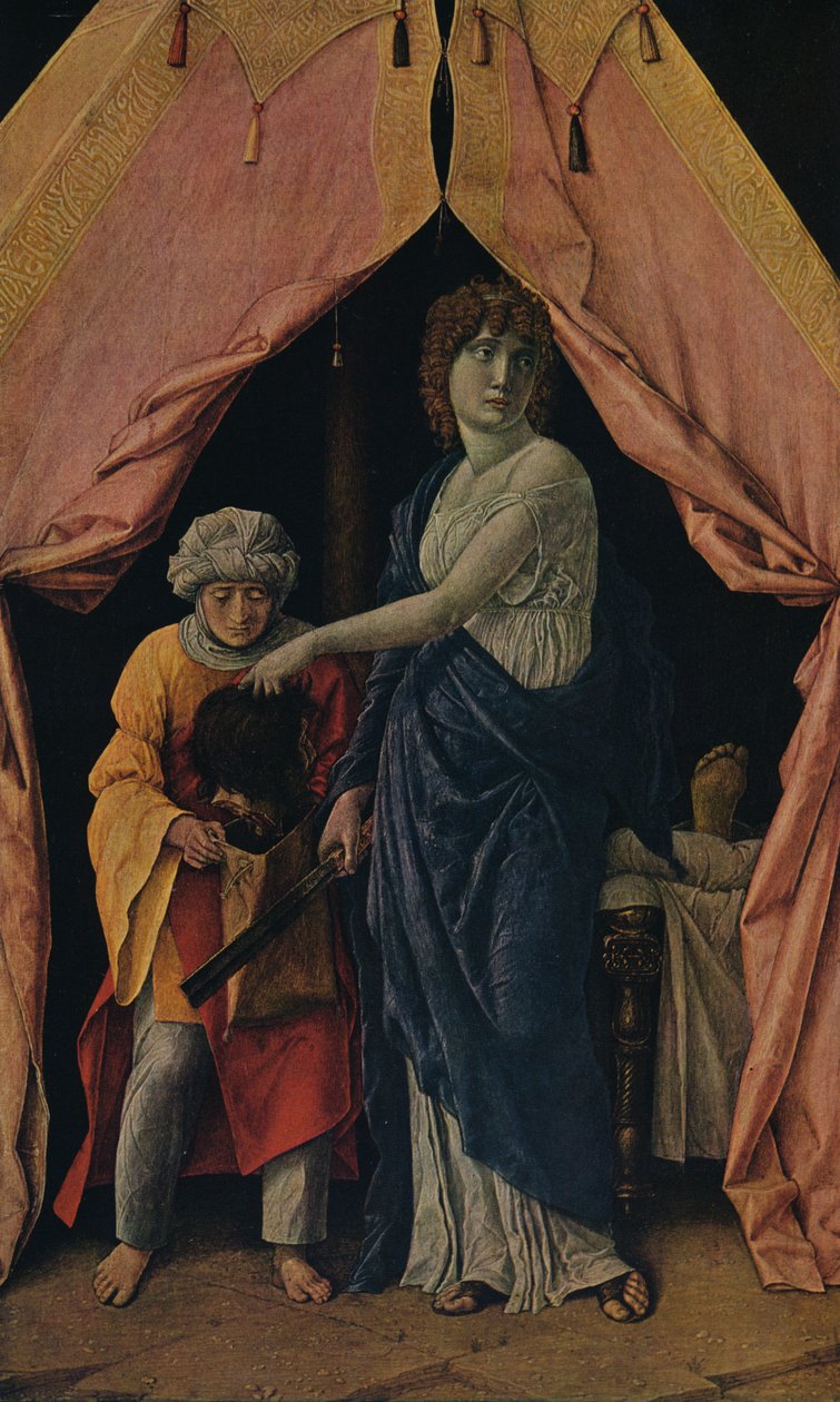 Judith met het hoofd van Holofernes, 1495-1500 door Andrea Mantegna
