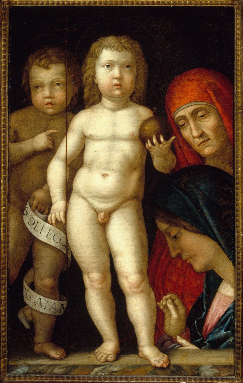 De meester van de wereld door Andrea Mantegna