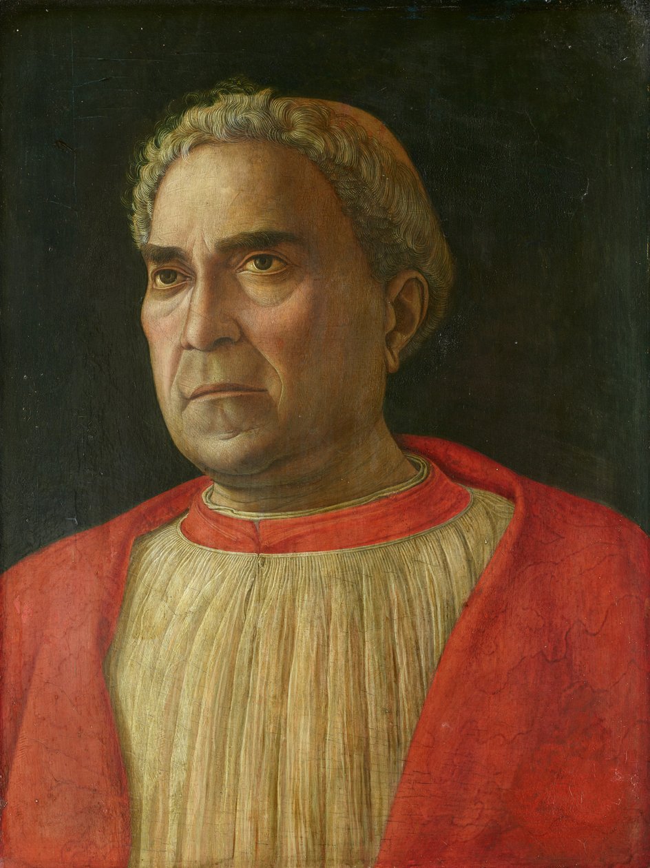 Portret van kardinaal Lodovico Trevisan door Andrea Mantegna