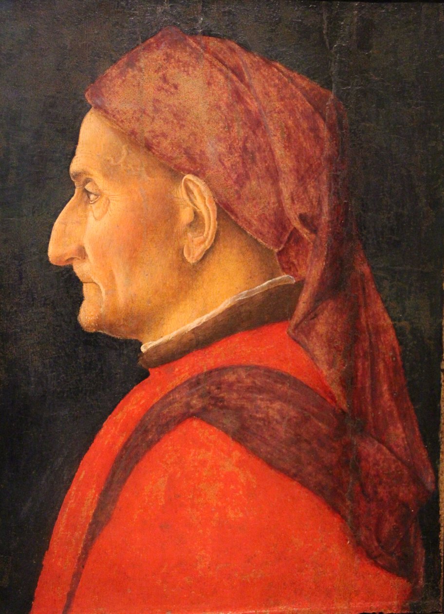 Profiel van een man (Mantegna) door Andrea Mantegna