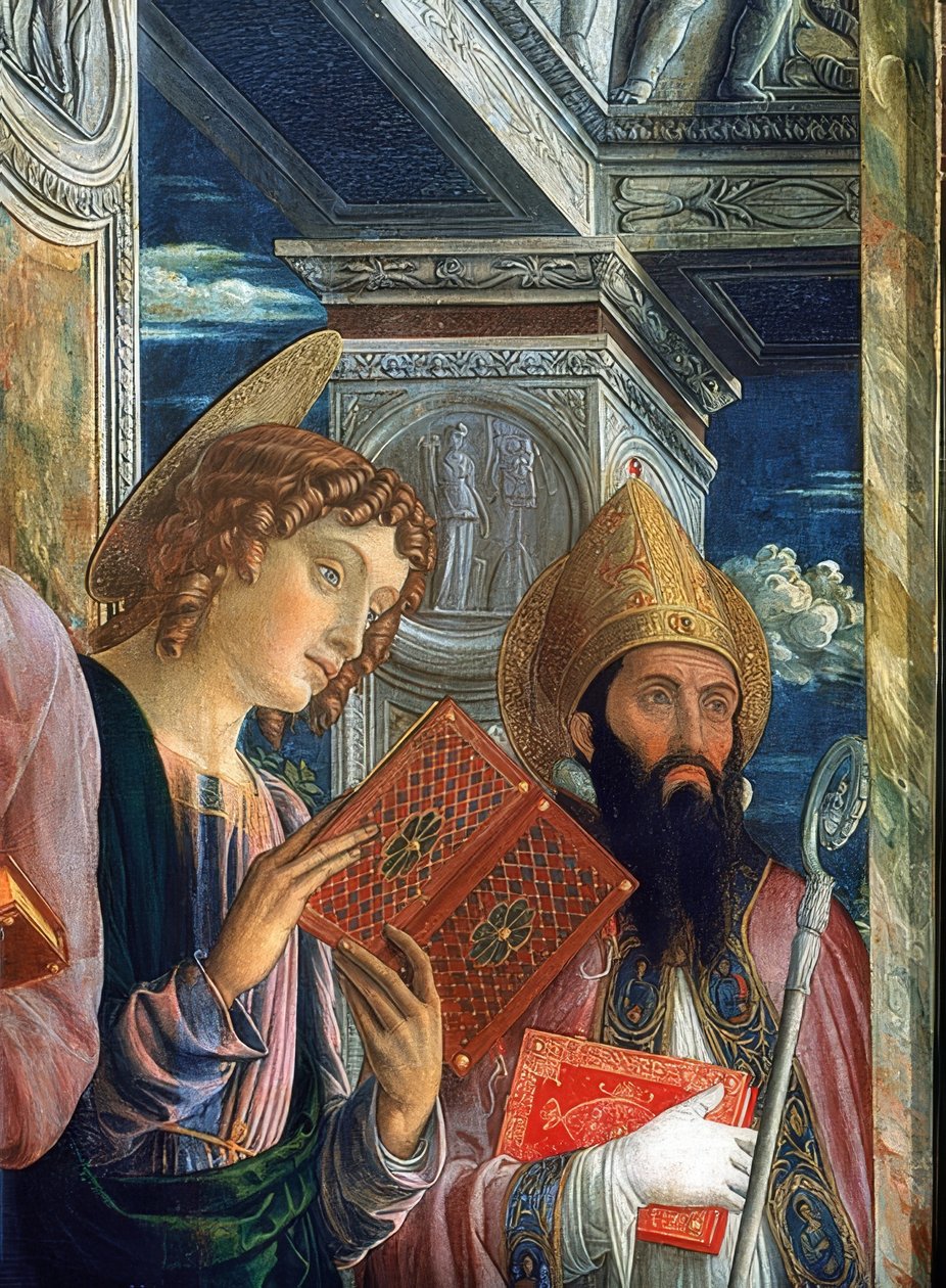 San-Zeno-Altaar (detail) door Andrea Mantegna