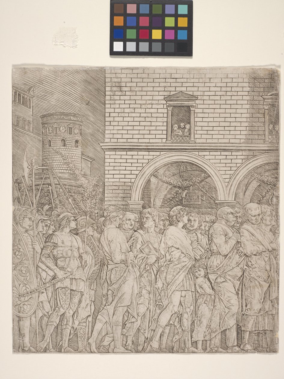 De Senatoren - De Triomf van Julius Caesar door Andrea Mantegna