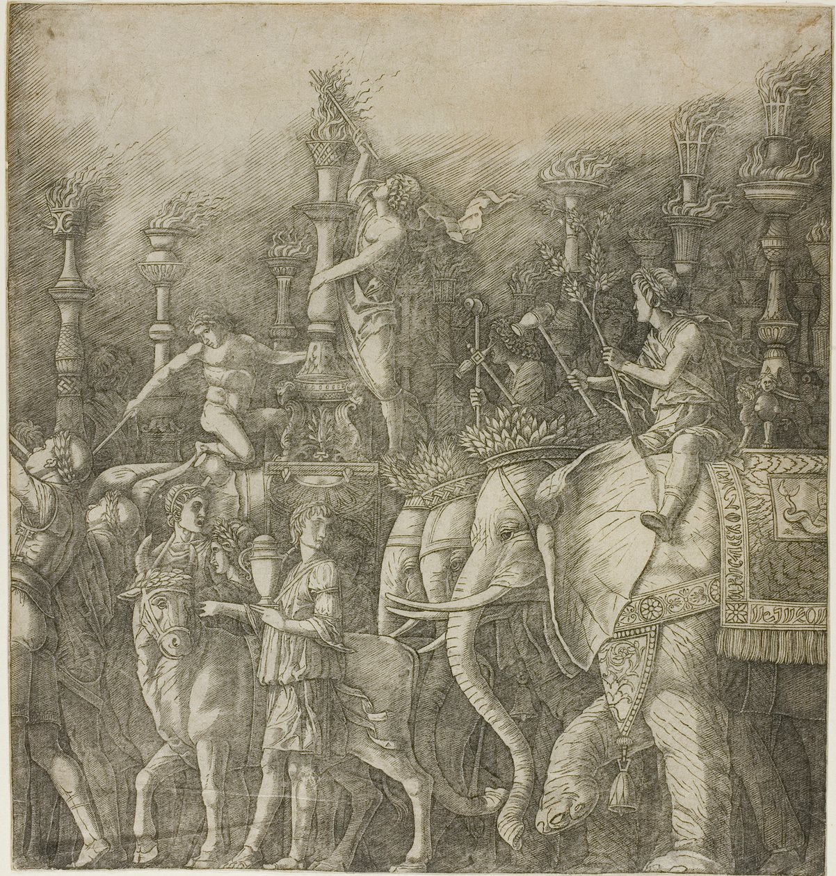 De Triomf van Julius Caesar door Andrea Mantegna