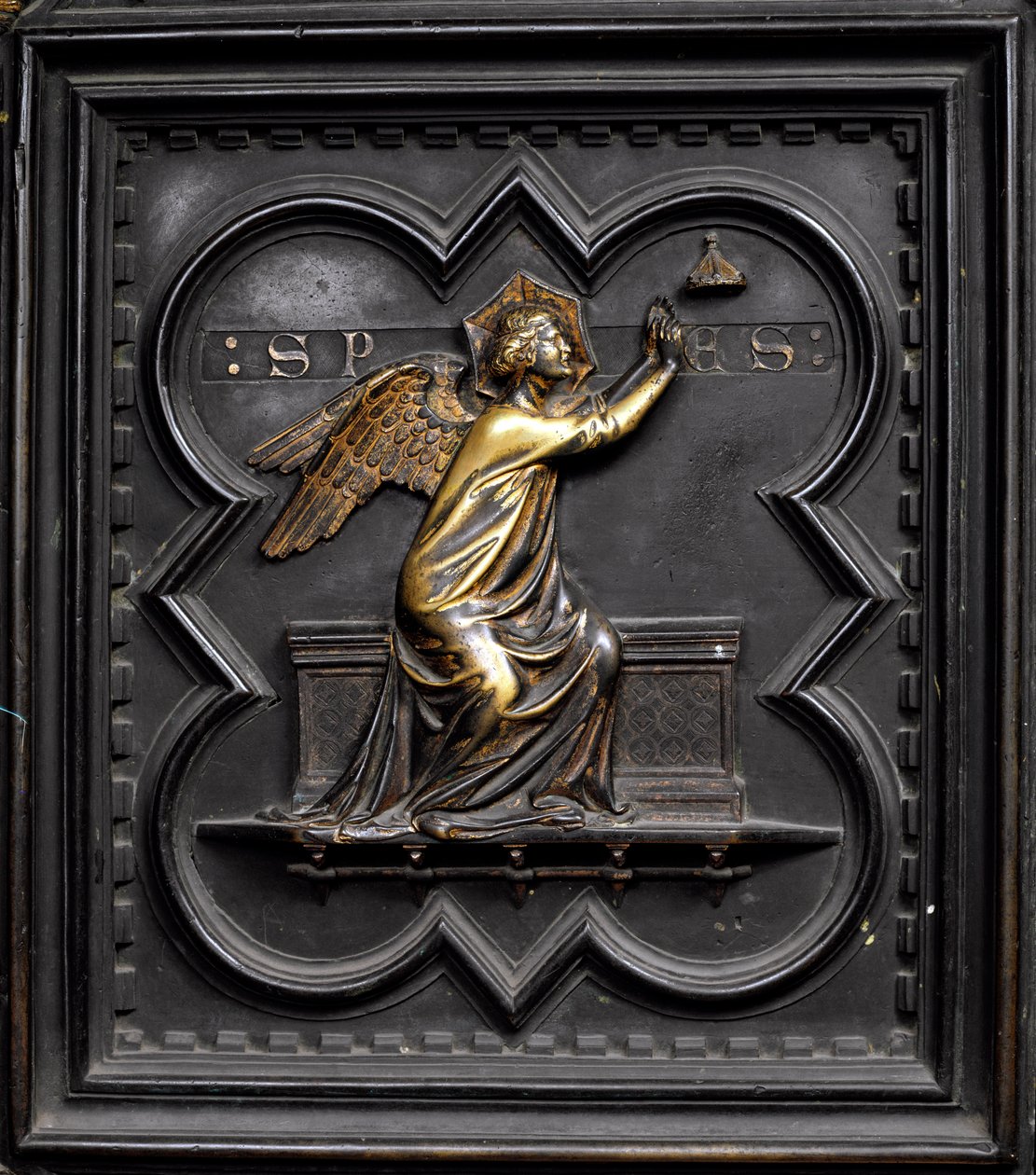 Hoop, paneel A van de zuidelijke deuren van de doopkapel van San Giovanni, 1336 door Andrea Pisano