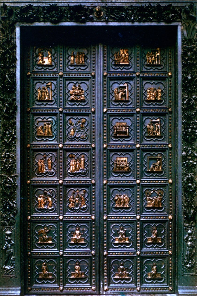 Zuiddeur van de Doopkapel van San Giovanni, 1336 door Andrea Pisano