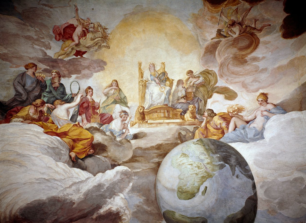 Allegorie van goddelijke kennis door Andrea Sacchi