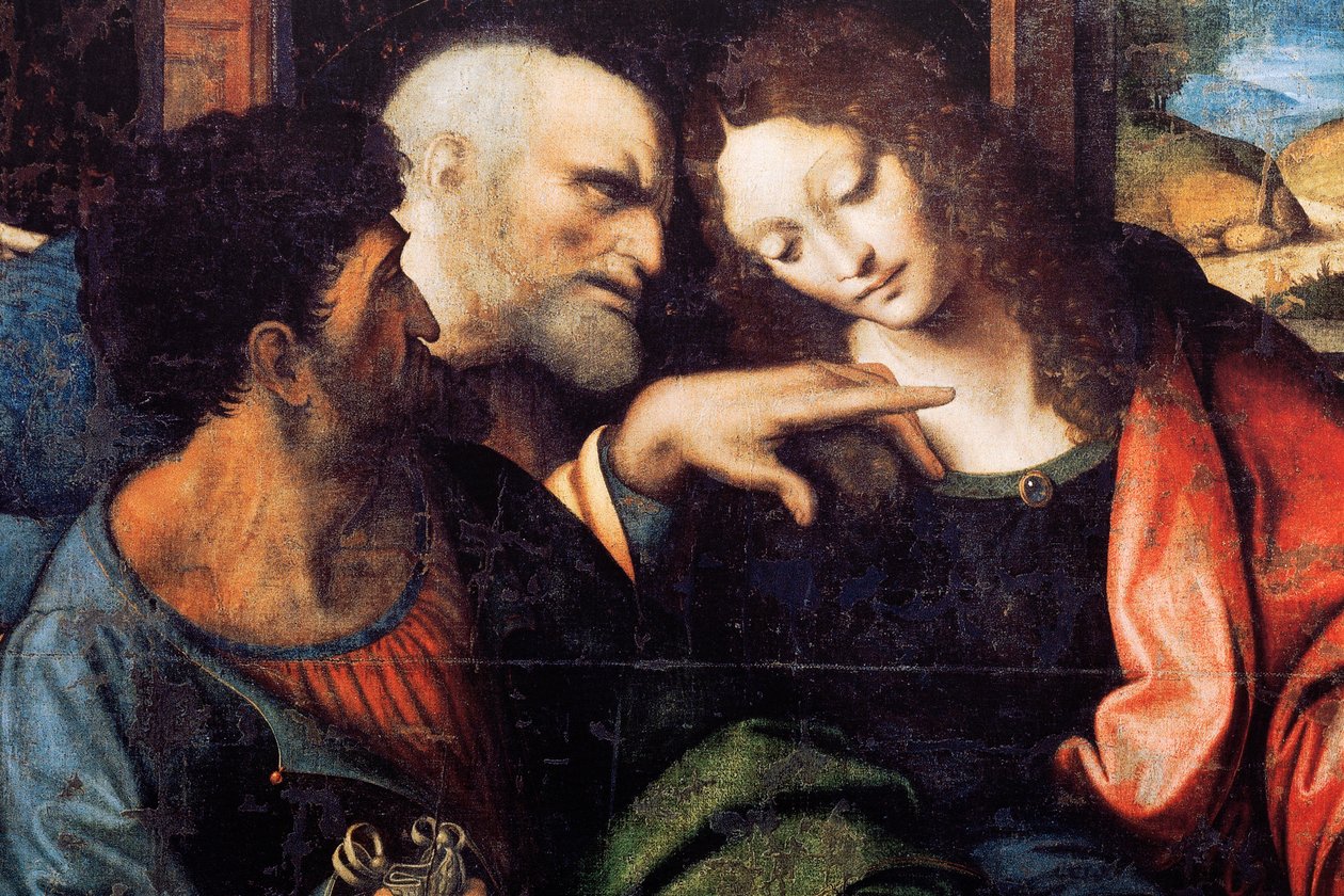 Abdij van Tongerlo. Laatste Avondmaal. 1506-1507. (detail) door Andrea Solario