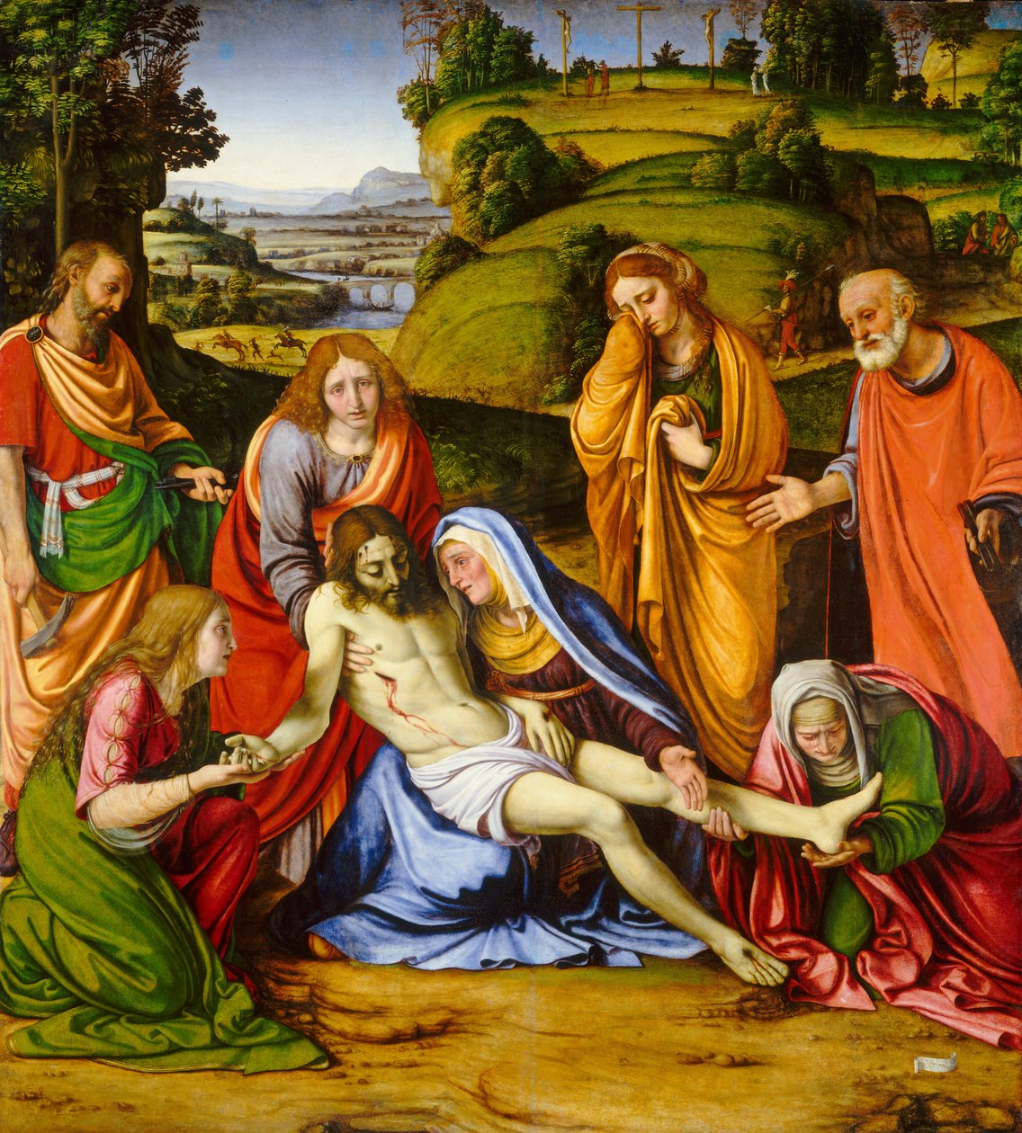 Bewening, ca.1505-1507 (olieverf op paneel) door Andrea Solario